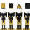 15in Christmas Nutcrackers Soldier King Figurine Toy Ornaments for Holiday Christmas Decorations Shelves Table Home