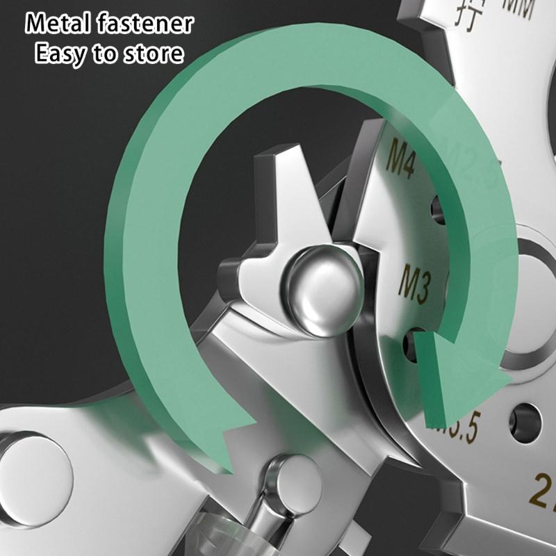 Collapsible Wire Stripping Pliers Multifunction Electrician Tool with Crimping Cutting and Wrench Features Foldable