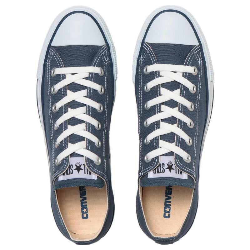 Converse All Star Series CANVAS ALL STAR OX Wear-resistant and lightweight low-top canvas shoes unisex style dark blue