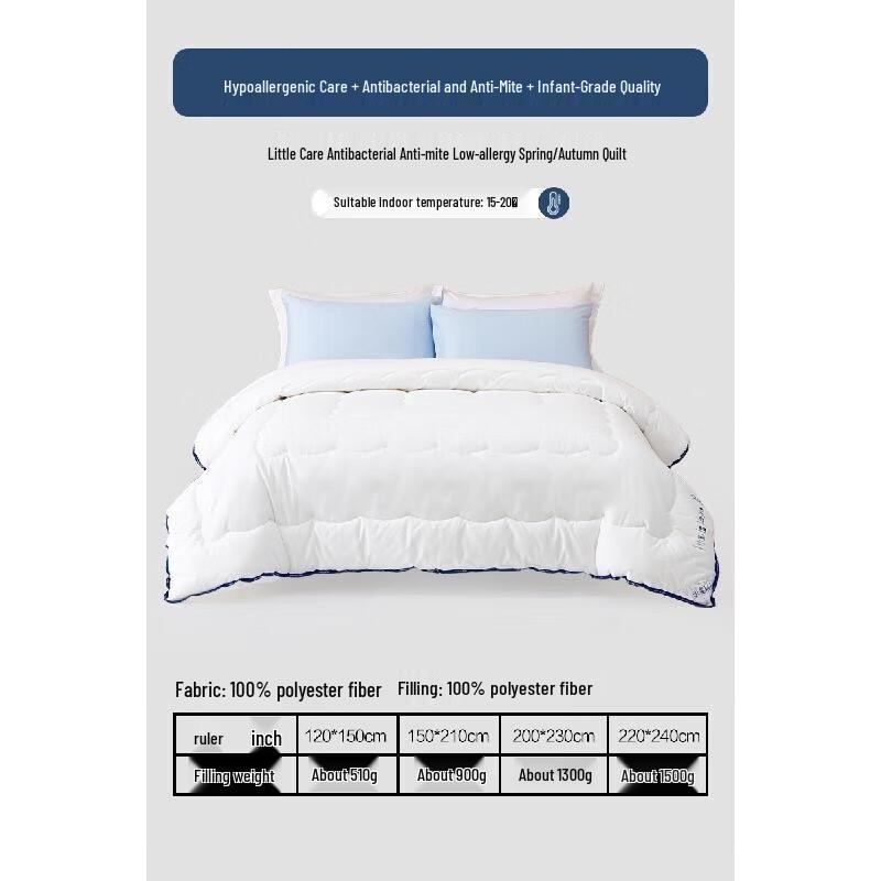 Mercury Home Textiles A-Class Hypoallergenic Fiber Quilt