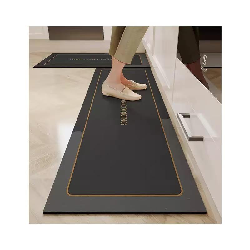 

Thickened Kitchen Water-Absorbent Floor Mats Oil-Absorbent Non-Slip Mats Long Anti-Fouling Carpet Entrance Floor Mats Carpet 40X60CM(1.3X2FT