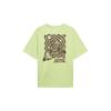 Li-Ning Anti-Wu Series Letter Print Round Neck Pullover Short Sleeve T-Shirt Unisex Tops Moss-Green AHST009-6