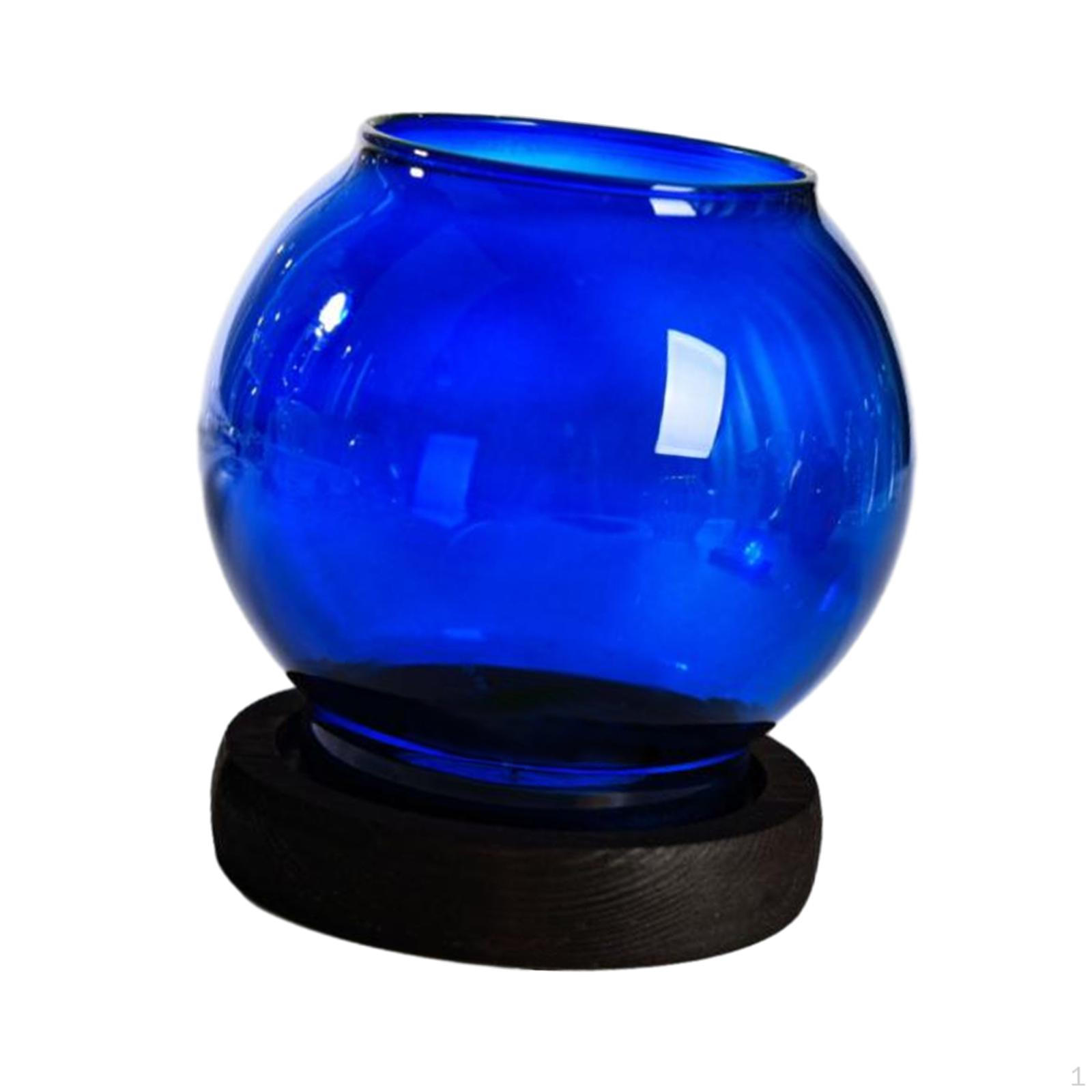 

Подсвечник стеклянный подсвечник канделябр украшение безопасное украшение стол центральный элемент для синий