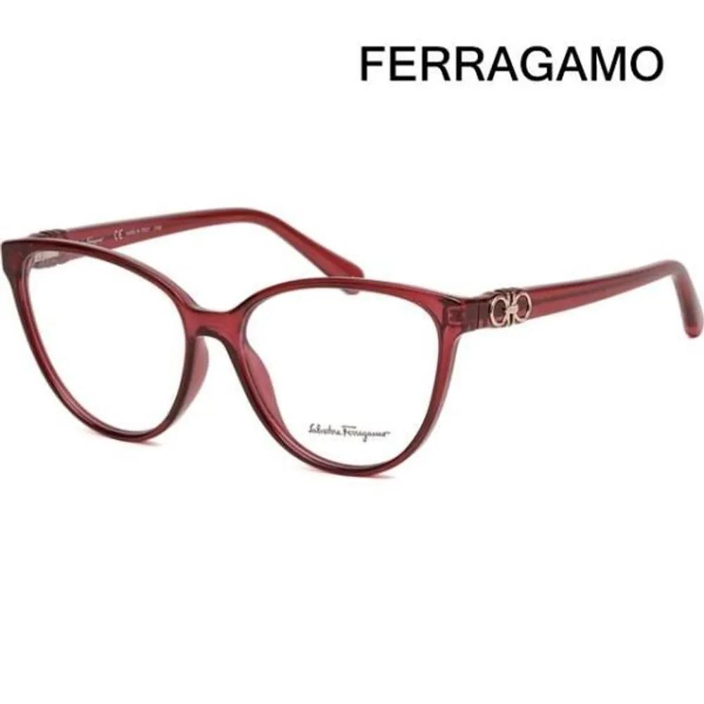 [Salvatore Ferragamo] Eyeglass Frames SF2901 612 Fashion Cat-Eye Clear Red Daily