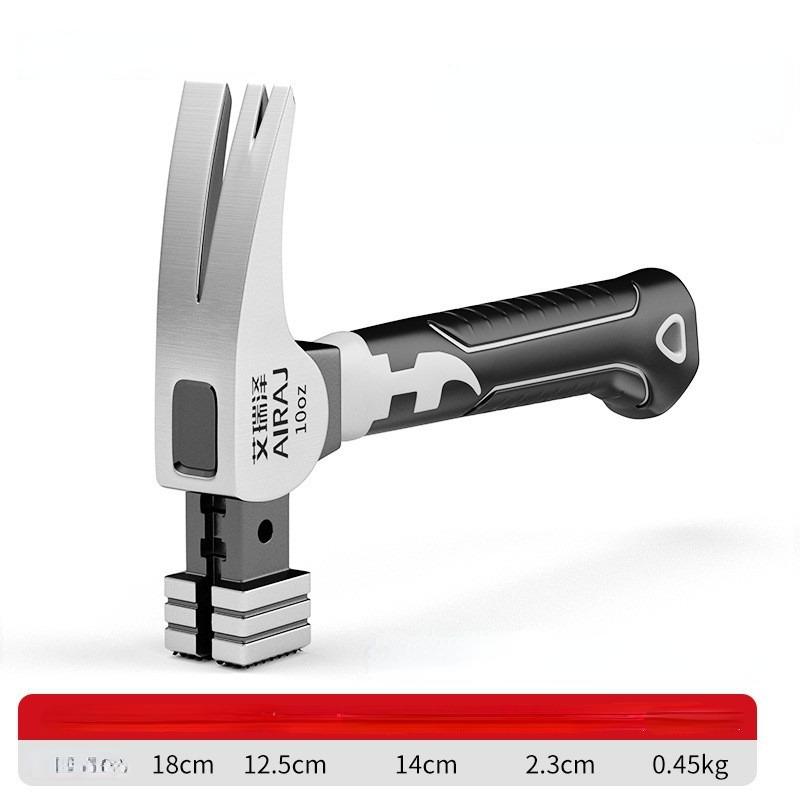 Small Hammer Mini Claw Hammer Head Fitter Hammer Octagonal Hammer Multifunctional Integrated Nail Hammer Nail Hammer Woodworking