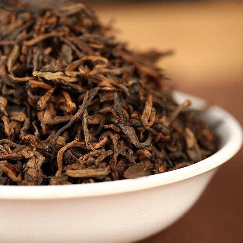 500g Yunnan Puerh Tea 2018 Menghai Ancient Tree Golden Bud Loose Tea Cooked Tea