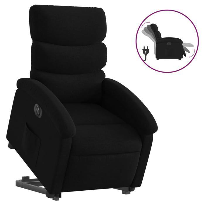 VidaXL Fauteuil Inclinable Électrique, Chaise de Relaxation avec Dossier et Repose-pied Réglables, Siège de Salon, Moderne, 3204004