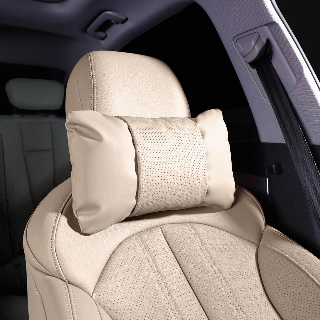 Leather Headrest Cover for Buick GL8, Encore Plus, Lingshang E5, Avia, Regal, Lu Zun, Angke Qi, and Century