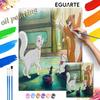 The Aristocats Oil Paint Digital Painting Art Kit Handmade DIY Painting Kit Home Decor