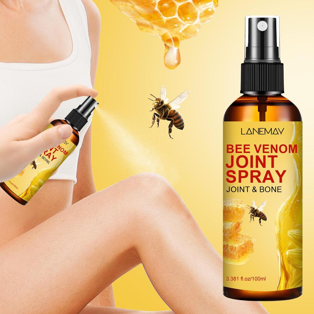 Bee Venom Joint Spray-Smooth Skin-Fastb Absorption-Suitable for All Skin Types, 100ml