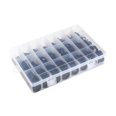 740Pcs O Rings 24 Size Rubber Washers Black O-Rings Gasket Kit for Quick Repair Rubber Washer Assortment Set