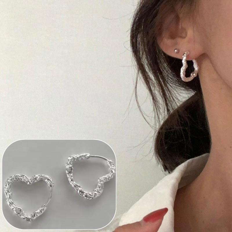 Sterling Silver Black Agate Earring for Women Geometry Water Droplets Versatile Design Gift Jewelry Dropshipping