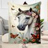 Horse Blanket Ultra-Soft Perfect for Seaside Bedding Chair for All Occasions Stylish Decor Gifts For Family Or Friends