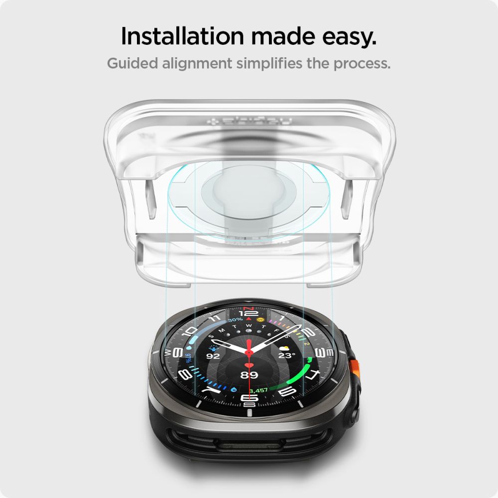 Spigen Glas.tr Tempered Glass Ez-Fit 2-Pack Galaxy Watch Ultra (47mm) Clear