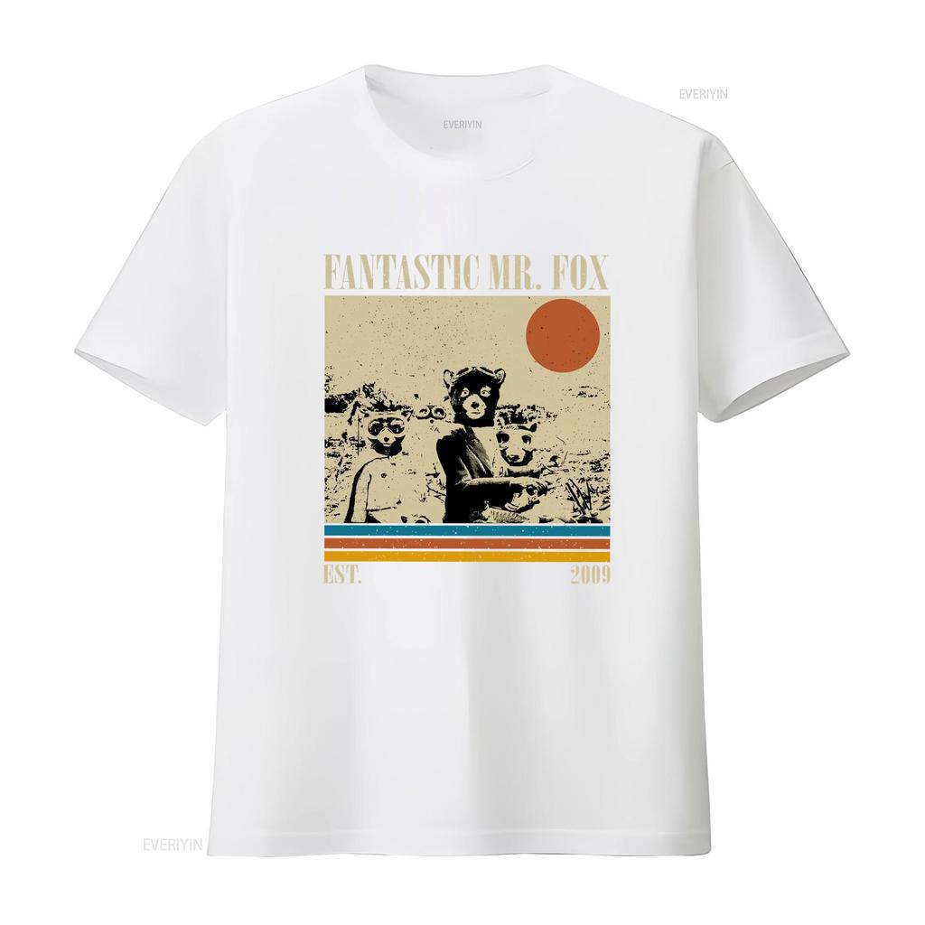 Fantastic Mr Fox T Shirt Retro Vintage Classic S for Him Christmas Vintage Washed Fashion Comfortable Casual Graphic Stylish