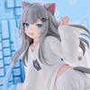 PVC Action Figure Toys 25CM Collection Model Kawaii Gift Model Desktop Decoration Cute Cat Ears Beautiful Girl Anime