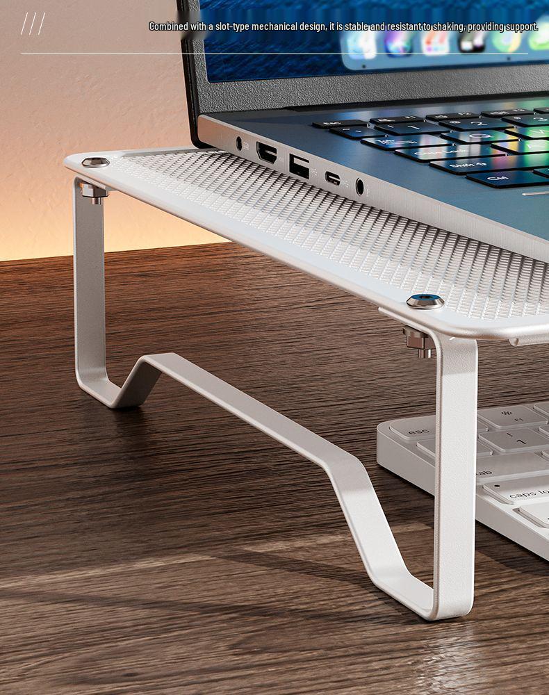 Dormitory Cooling Laptop Stand - Height Adjustable Desktop Tray