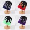 Winter New Flame Knit Hat Men's Hip Hop Street Outdoor Riding Cap Warm Knitted Hat