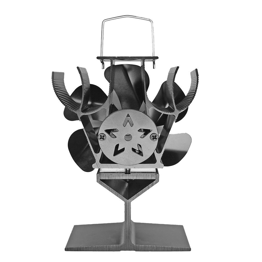 6-Blade Thermal Power Stove Heating Fans Single Head Stove Top Fan For Fireplaces Multifunctional Stove Top Fan for Home Heat