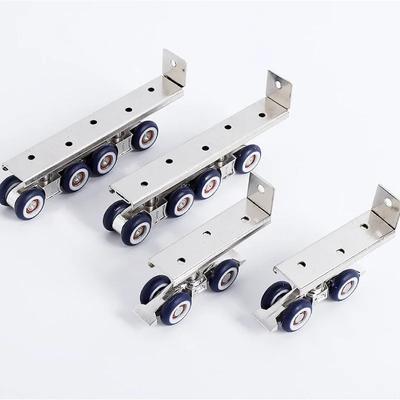 1PCS Sliding Door Roller Hanging Pulley Rail Track for Home Room Wood Door 4/8 Hanging Wheels Rail Track