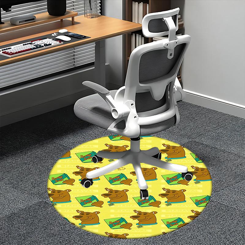 

Scooby Snacks, Chair mat Round Rug Office carpet, Non slip, Suitable for Living Rooms, Bedrooms decor.1205197a 80cm by 80cm