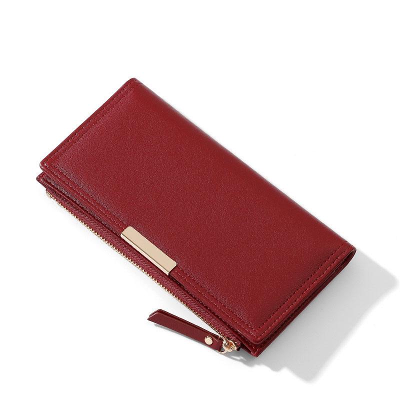

Fashion Women s Wallet Multi-functional Fold Card Holder Coin Zipper Storage Purse PU Leather Long Women Wallets Y9226