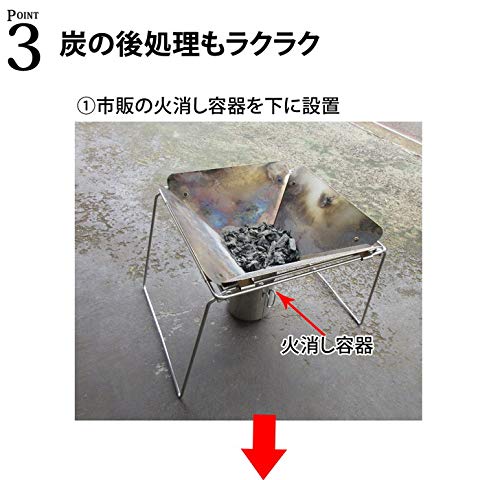 Tamahashi Tsubame-Sanjo Edelstahl-Feuerschale UC-206