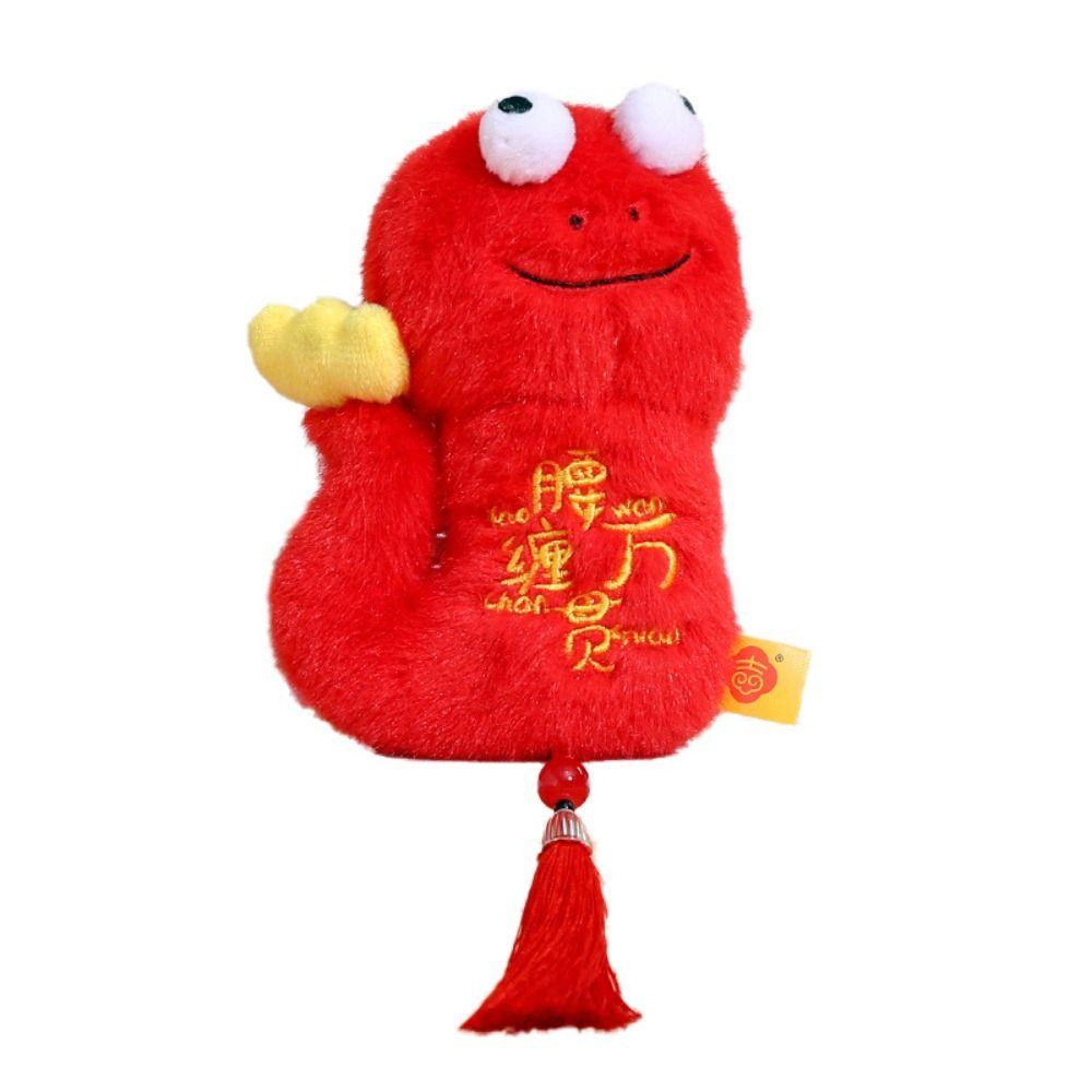 Chinese Style Snake Year Mascot Plush Doll Big Eyes Snake Plush Small Pendant Girls Toys