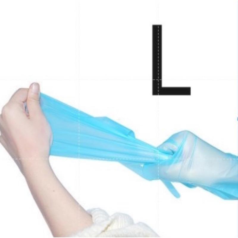 

5 пар одноразовых перчаток из ТПЭ без латекса - SML XL 5par-blue - L