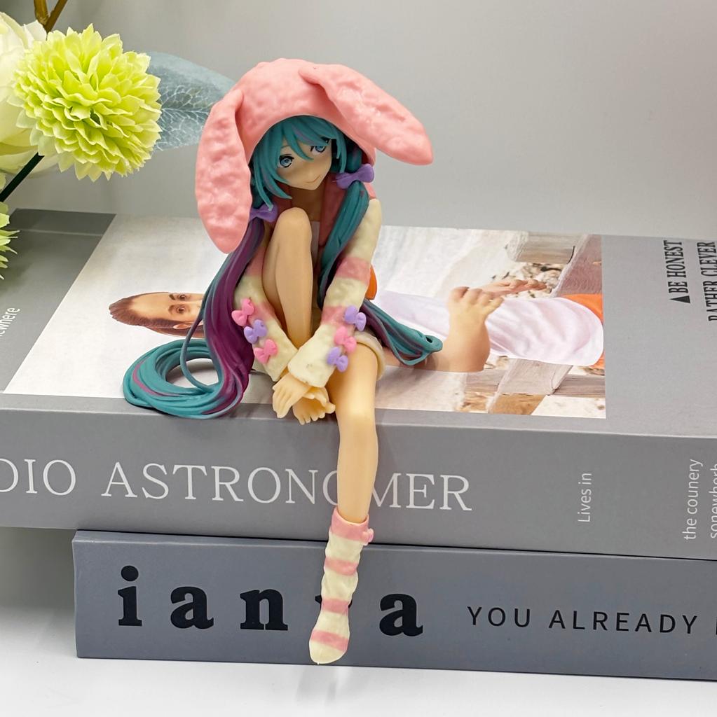 Hatsune Miki Anime Character Kawaii Pvc Model Standing and Sitting Doll Action Doll Collection Decorations Christmas Playthings Presents