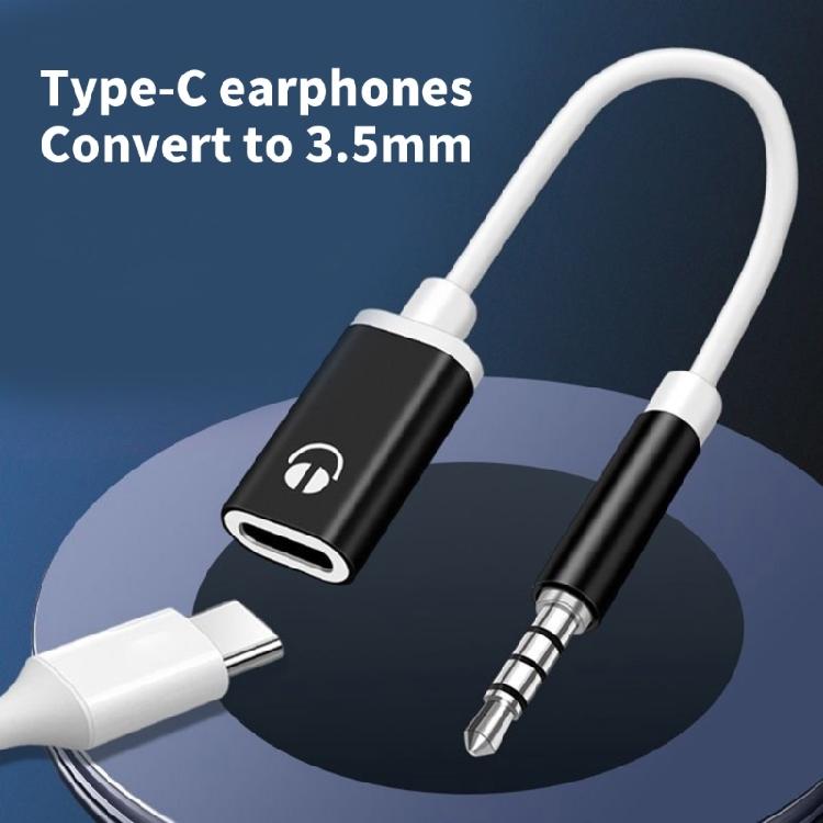 Type C to 3.5mm Auditory Converter Cable Durability for Seamlessly Auditory Experience on Mobile Devices