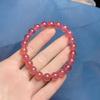 Versatile Unisex Strawberry Crystal Beaded Bracelet – Simple & Fashionable