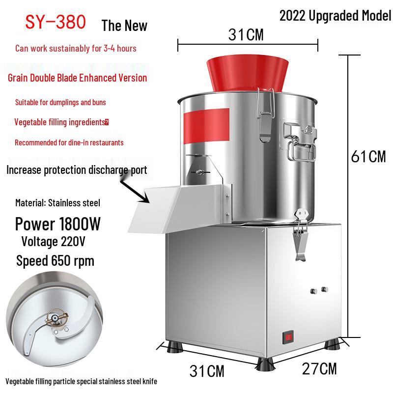Commercial Electric Vegetable Chopper & Mincer for Chicken Feed and Granular Filling