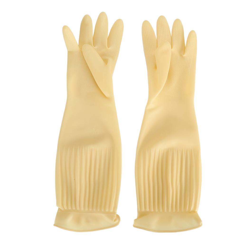 Reusable Rubber Glove Waterproof 45cm Long Household Cleaning Glove for Kitchen Dishwashing Laundry