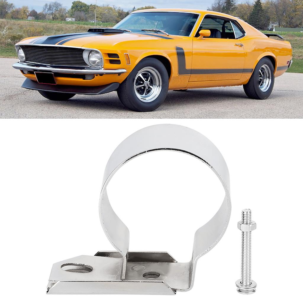 Metal Ignition Coil Mount Bracket Fit for Ford Mustang F150(ChromE Plated Silver)