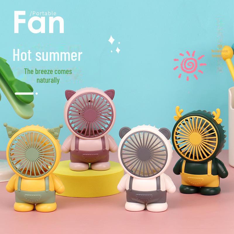 USB Rechargeable Cartoon Snail Handheld Fan: A Fun Summer Gift for Kids and Students