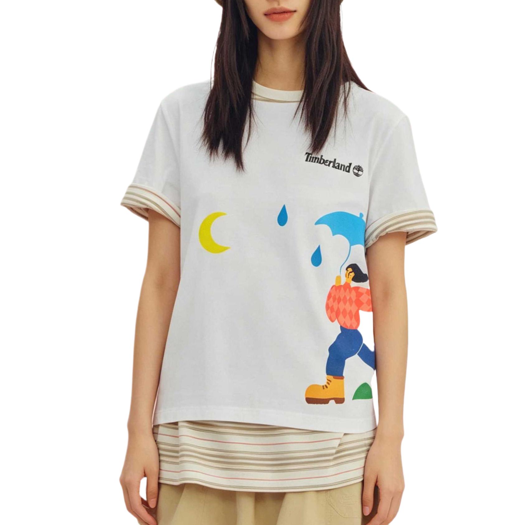 

Timberland SS26 Loose Fit Breathable T-Shirt Unisex Tops 0YHU2100 XS