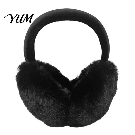 Soft Plush Earmuffs for Cold Weather Women's Winter Ear Muffs, Faux Rabbit Fur Warmers Protection Muffs Daily Use Sports Commuting, Fluffy Outdoor