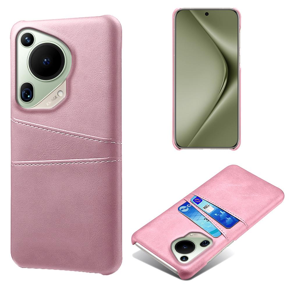 For Huawei Pura 70 Ultra Case with Dual Card Slots PU Leather + Hard PC Shell Ultra Thin