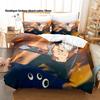 3Pcs Chainsaw Man Denji Anime Bedding Set 3D Print Shonen Manga Duvet Cover Pillowcases for Teens Fans Room Decor Gift Bed linen