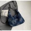 2025 Neue Denim-Tasche Damen Lässig Vielseitige Achseltasche Leicht Einfache Umhängetasche