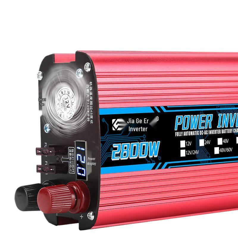 Universeller Hochleistungs-Wechselrichter 48V/60V/72V auf 220V für Elektrofahrrad-Akku und Food Truck