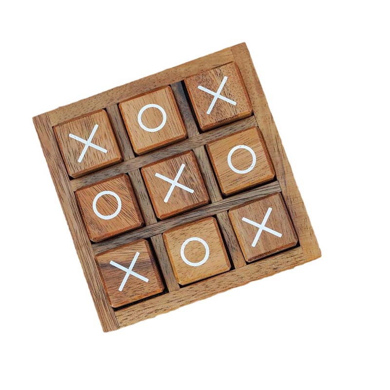 Wooden Chessboard Game Box XO Chess Training Concentration Logical Thinking Parent-child Interactive Tabletop Game Kids Gifts