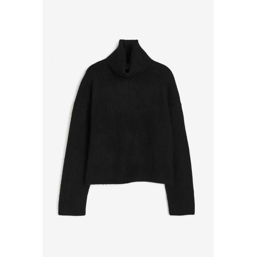 

Водолазка свободного кроя HM черного цвета