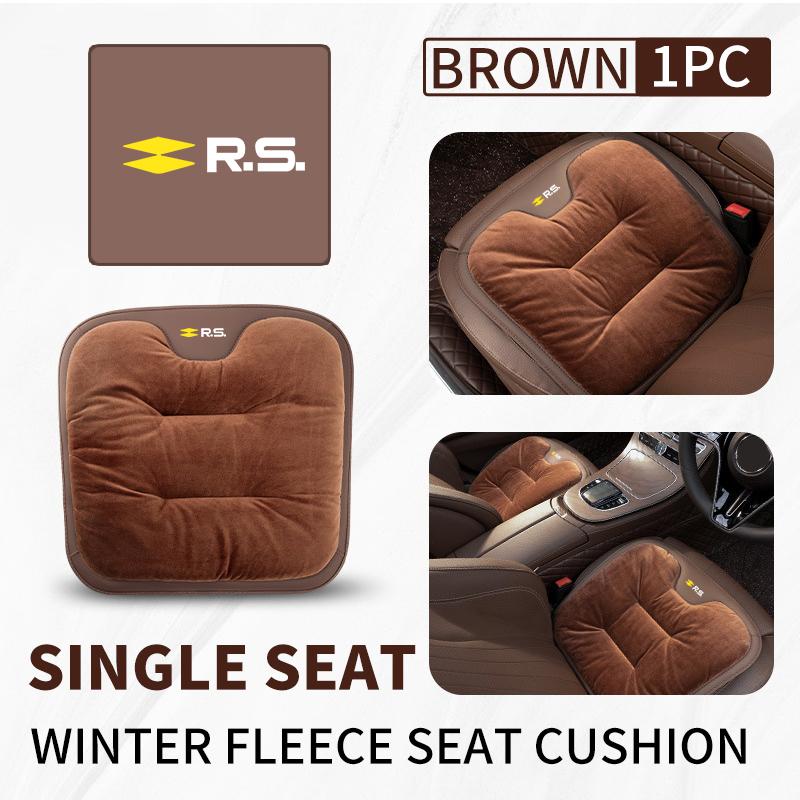 Car Flannel Booster Pad Seat Cover Plush Winter Cushion Warm For Renault Symbol Clio 3 4 Sparco Dacia RS Megan Scenic Espace AA7