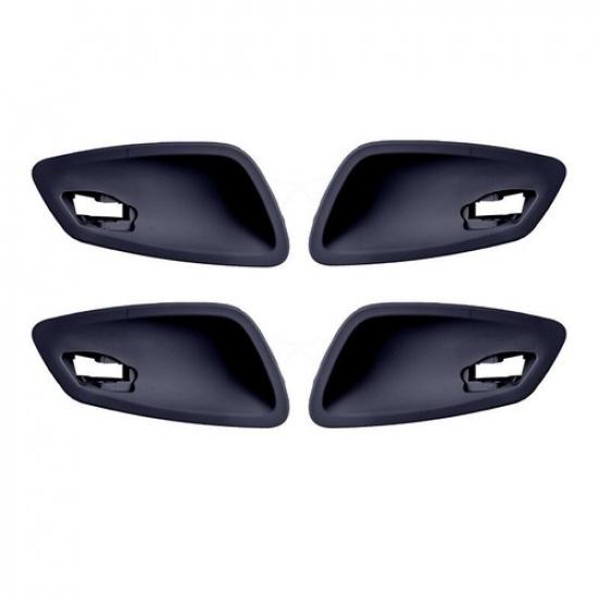 4pcs ABS Carbon Fiber Car Interior Door Handle Bowl Trim For BMW 3 E90 2005-2012