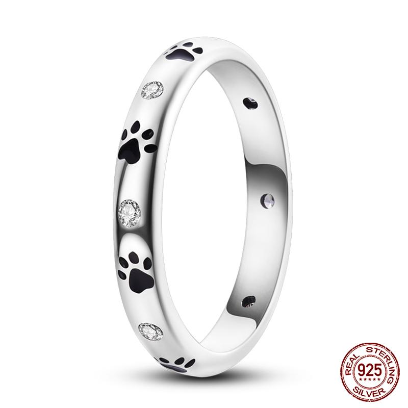 New Rings For Women 100% 925 Silver Star Moon Colorful Zircon Rings Fine Wedding Engagement Birthday Jewelry Gifts