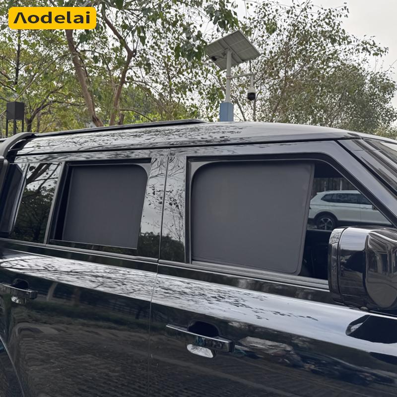 For Land Rover Defender L663 110 2020-2025 Car Window Sunshade Double Sides Summer UV Protection Curtains Sun Shield
