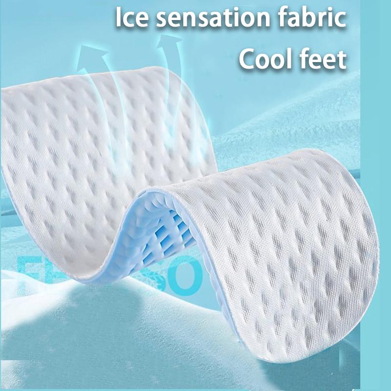 mesh breathable sports insoles Men's Women's summer cool insole Feet Running Sports Memory foam Shoe Sole Anti-odour Shoes Pads