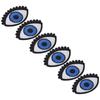 6pcs Iron On Patches DIY Bright Color Big Eye Pattern Clothes Dress Hat Jean Sewing Shirt Jacket
